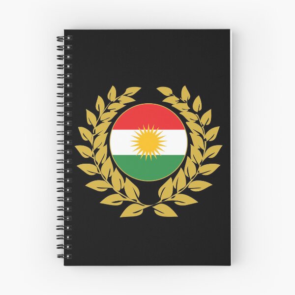 Item preview, Kurdistan Kurdish flag banner laurel wreath designed and sold by GeogDesigns.