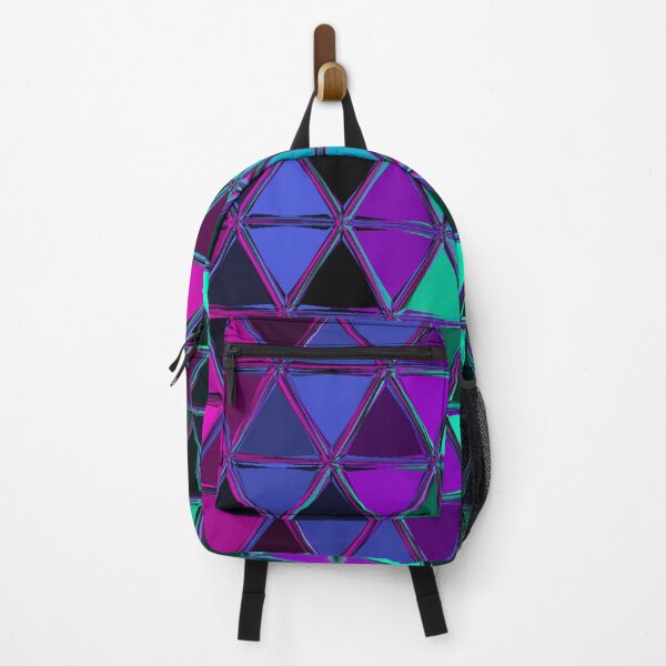 Item preview, Geometric shapes-triangle-plastic- purple/green/blue shades designed and sold by wiwiart.