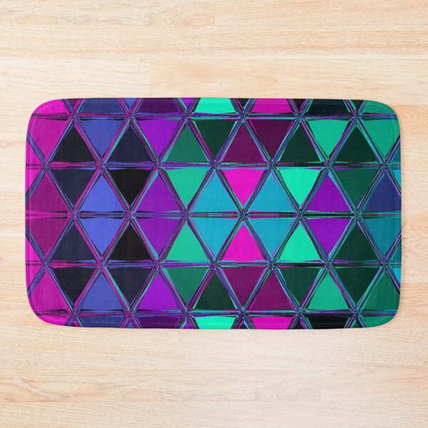 Item preview, Geometric shapes-triangle-plastic- purple/green/blue shades designed and sold by wiwiart.