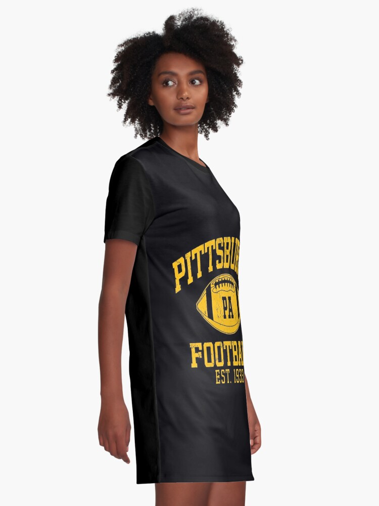 Vintage Pittsburgh Retro Steelers PA Football Team Pennsylvania Sport Lover  Gift For Fan Graphic T-Shirt Dress for Sale by BransonArt