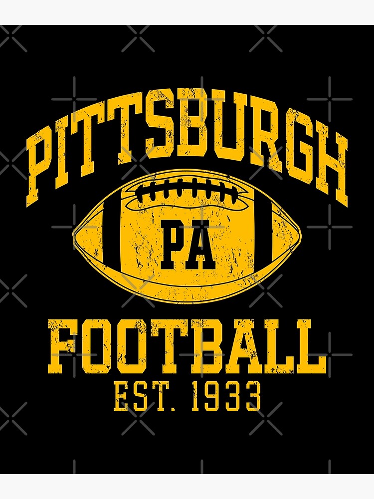 Vintage Pittsburgh Retro Steelers Football Team Pennsylvania Skyline Sport  Lover Gift For Fan Poster for Sale by BransonArt