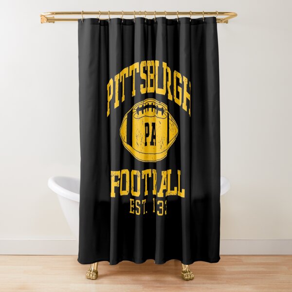 Vintage Pittsburgh Retro Steelers Football Team PA Pennsylvania Sport Lover  Gift For Fan' Shower Curtain for Sale by BransonArt