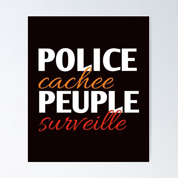 Aperçu de l'œuvre police cachée peuple surveillé créée et vendue par medbouk1.