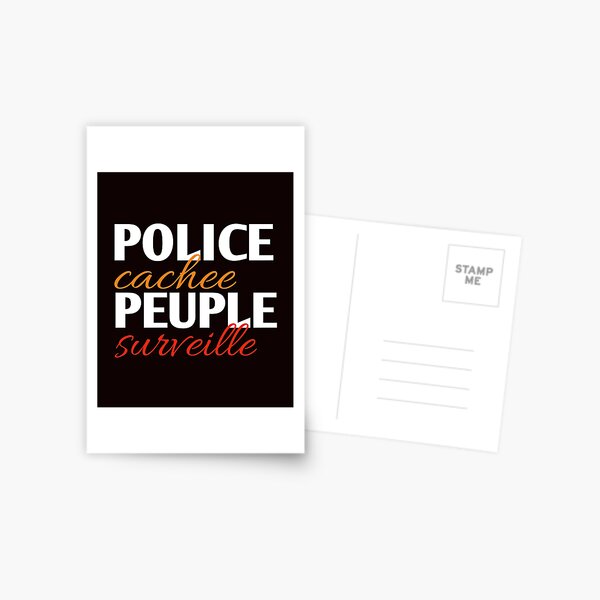 Aperçu de l'œuvre police cachée peuple surveillé créée et vendue par medbouk1.