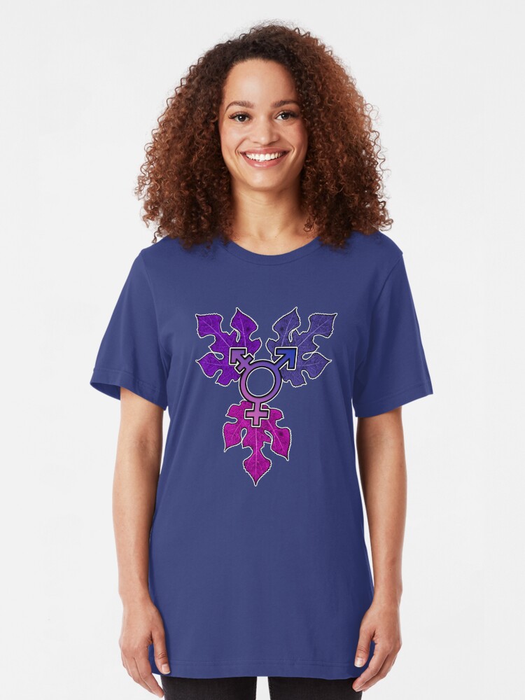 Alternate view of Transgender Pride Slim Fit T-Shirt