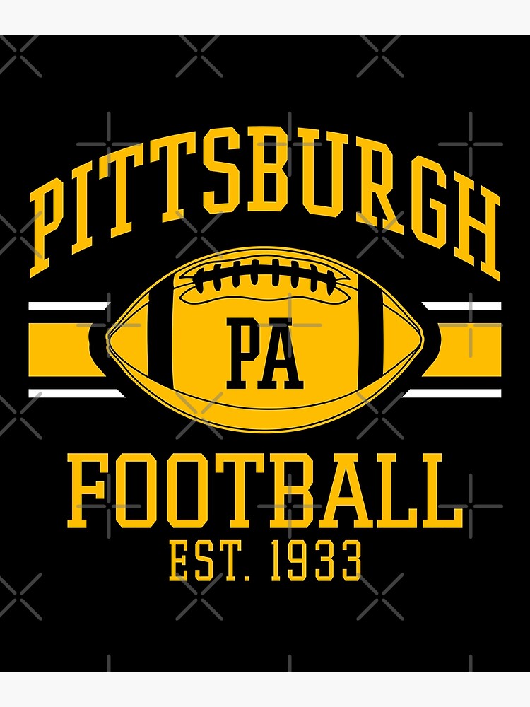 Vintage Pittsburgh Retro Steelers Football Team Pennsylvania Skyline Sport  Lover Gift For Fan Poster for Sale by BransonArt