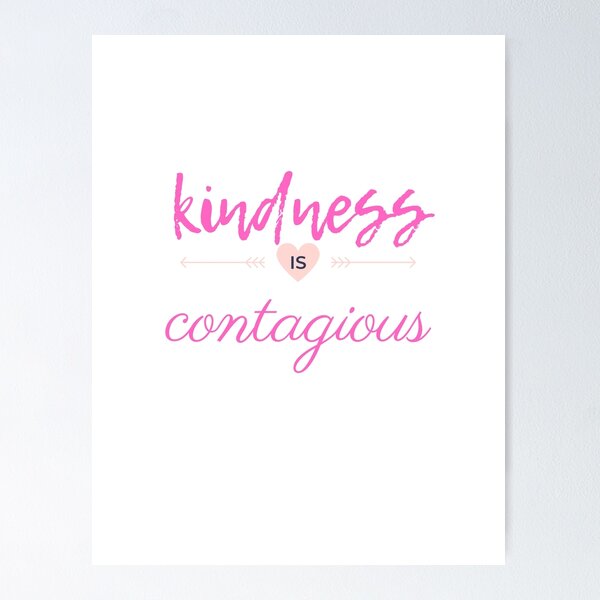 Item preview, Kindness is Contagious Heart designed and sold by InteriorTherapy.