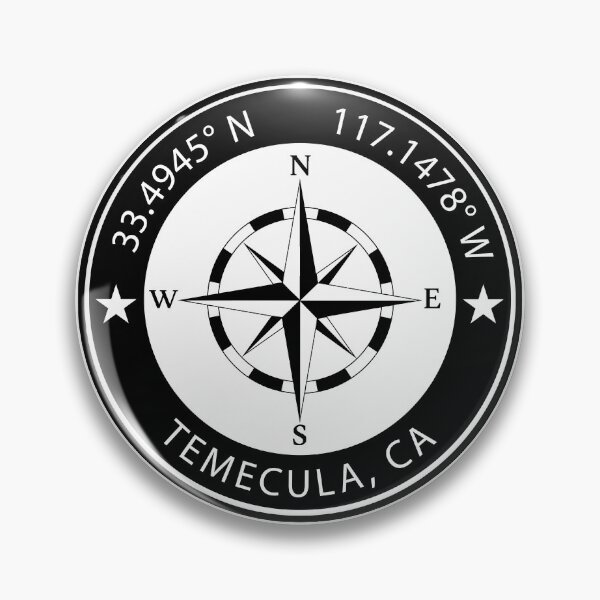 Item preview, Temecula, California Geographical Coordinates designed and sold by TeeOhGraphics.