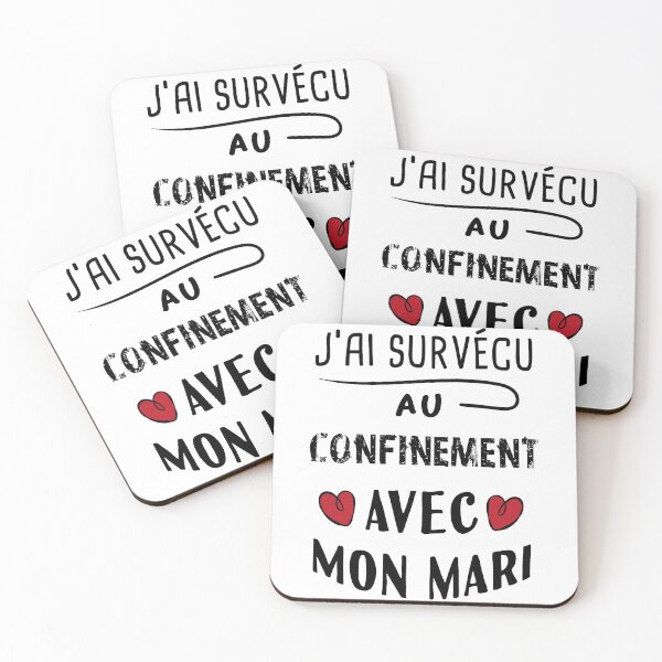 Item preview, I survived confinement with my husband designed and sold by Catcrea.