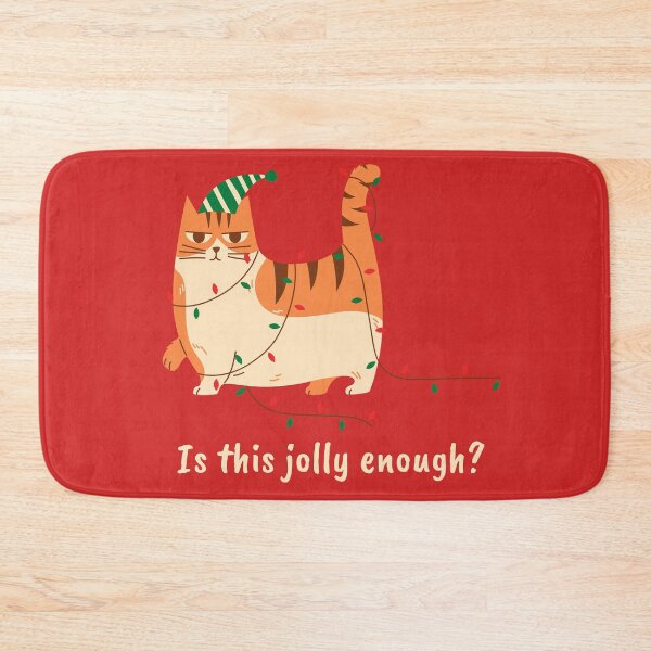 Item preview, Is this jolly enough? Christmas grupy cat designed and sold by PlantDemia.