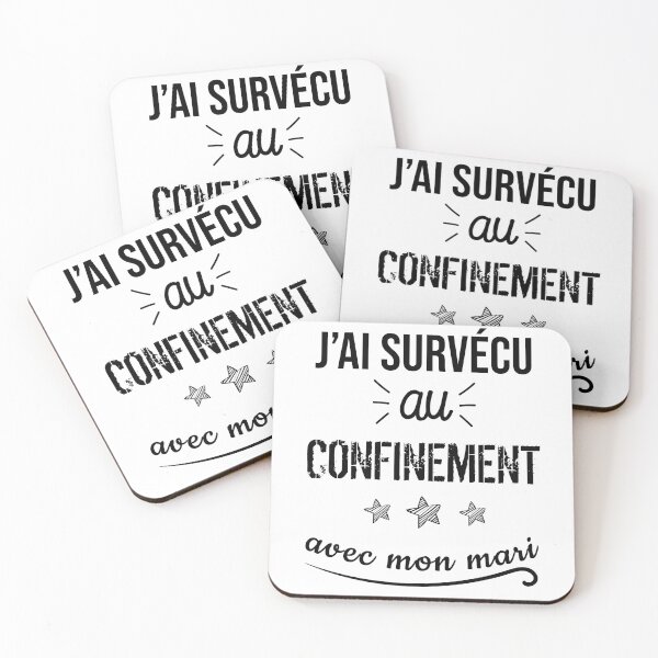 Item preview, I survived confinement with my husband designed and sold by Catcrea.
