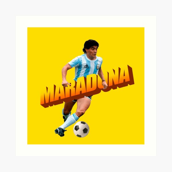 Maradona Mano De Dios Art Prints | Redbubble