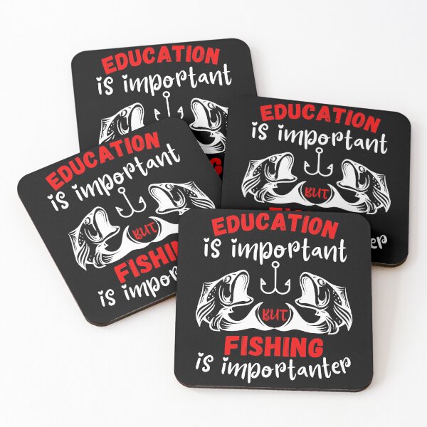 Item preview, Education is important but fishing is importanter funny fishing designed and sold by OneTimeEngineer.