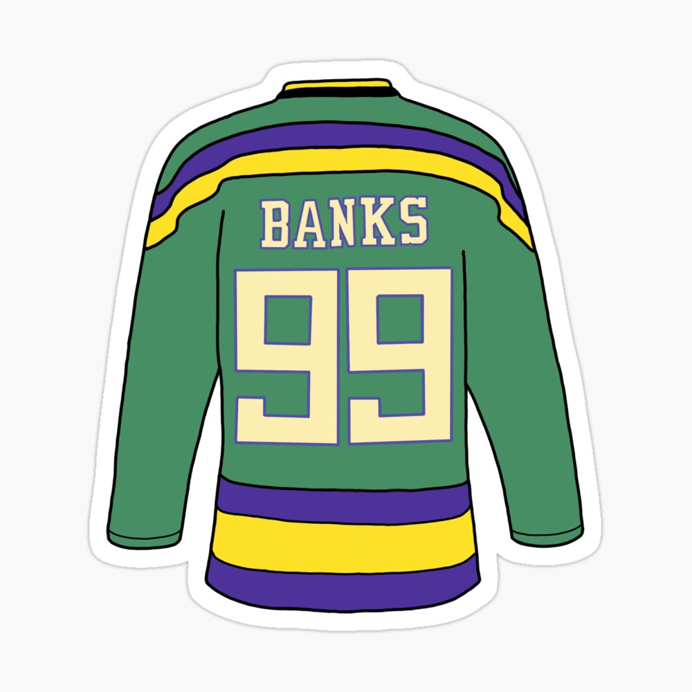 CUSTOMIZABLE Mighty Ducks Jersey T-shirt Design Green 