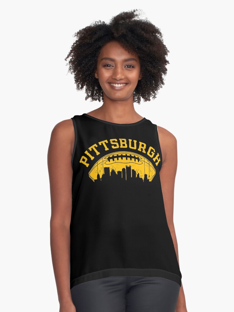 Vintage Pittsburgh Retro Steelers Football Team Pennsylvania Skyline Sport  Lover Gift For Fan Graphic T-Shirt Dress for Sale by BransonArt