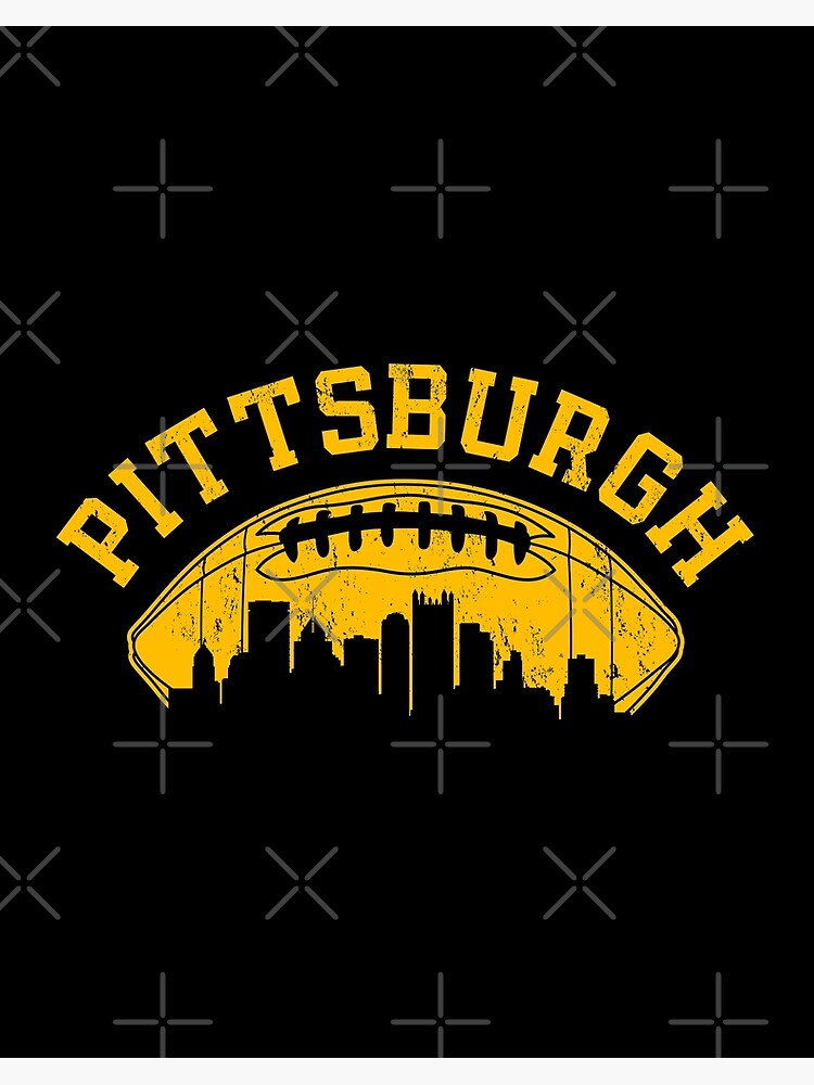 Vintage Pittsburgh Retro Steelers Football Team Pennsylvania Skyline Sport  Lover Gift For Fan Poster for Sale by BransonArt