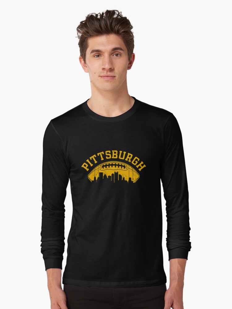 Vintage Pittsburgh Retro Steelers Football Team Pennsylvania Skyline Sport  Lover Gift For Fan' Long Sleeve T-Shirt for Sale by BransonArt
