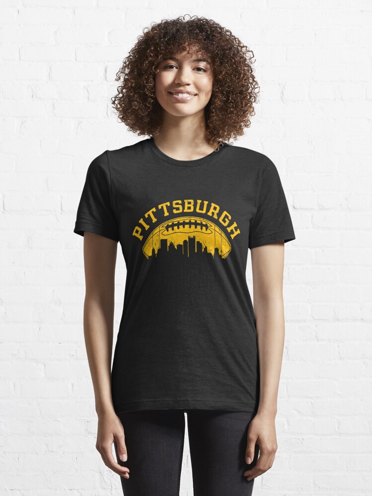 Vintage Pittsburgh Retro Steelers Football Team Pennsylvania Skyline Sports  Lover Gift For Fan Essential T-Shirt for Sale by BransonArt