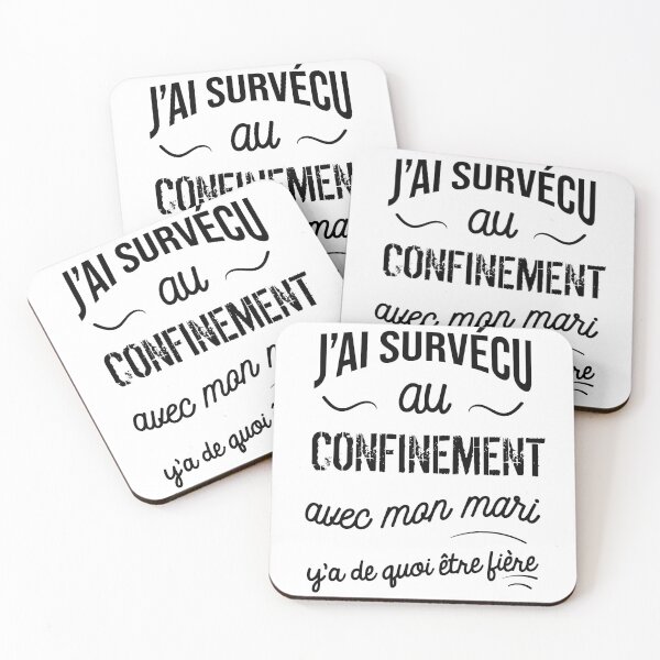 Item preview, I survived confinement with my husband designed and sold by Catcrea.