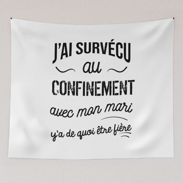 Item preview, I survived confinement with my husband designed and sold by Catcrea.