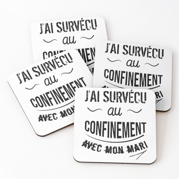 Item preview, I survived confinement with my husband designed and sold by Catcrea.