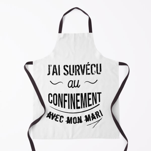 Aperçu de l'œuvre J'ai survécu au confinement avec mon mari créée et vendue par Catcrea.