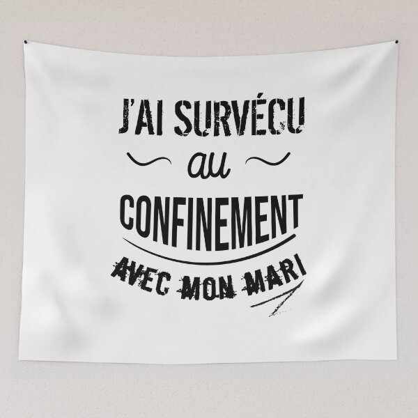 Item preview, I survived confinement with my husband designed and sold by Catcrea.