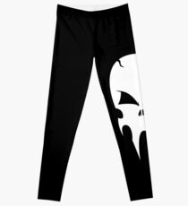 Skull - version 2 - white Leggings