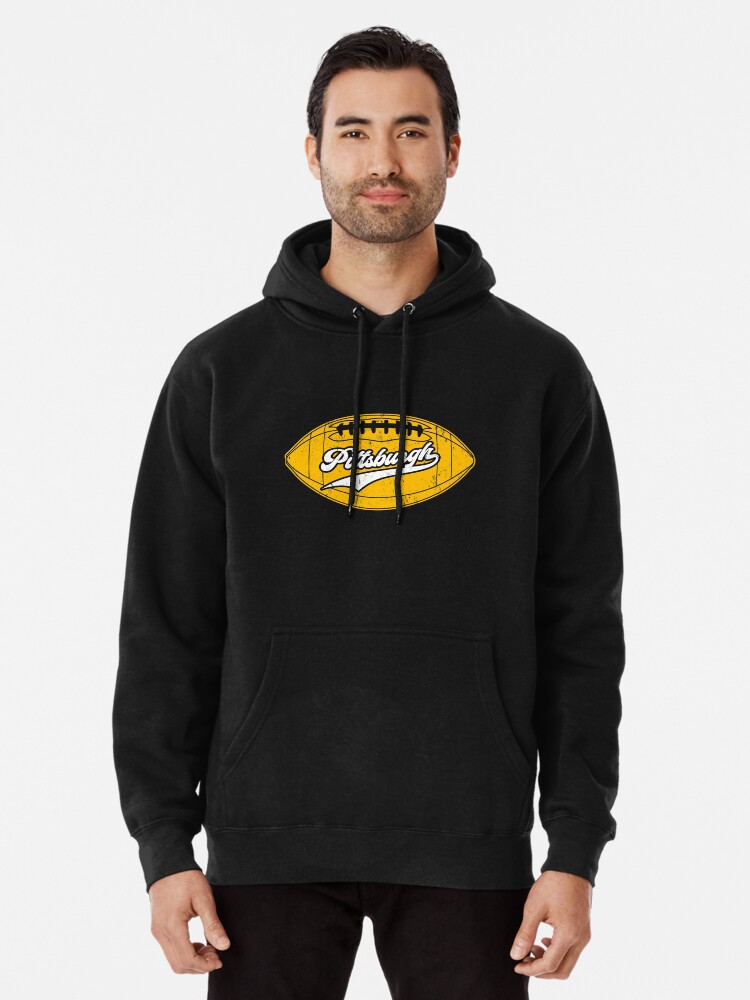 Steelers Football Hoodie Grey/ Black Hoodie Sports Fan Gear 