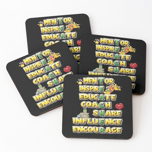 Item preview, Teacher - Mentor Inspire Educate Coach Share Influence Encourage designed and sold by angy2017.