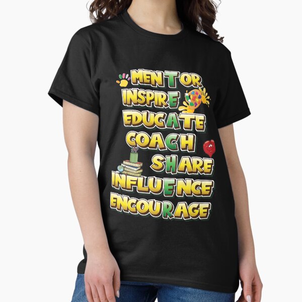 Item preview, Teacher - Mentor Inspire Educate Coach Share Influence Encourage designed and sold by angy2017.
