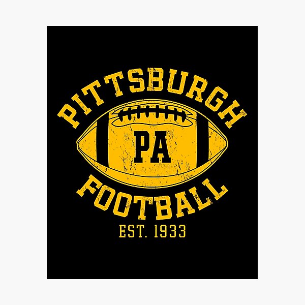 Vintage Pittsburgh Retro Steelers Football Team Pennsylvania