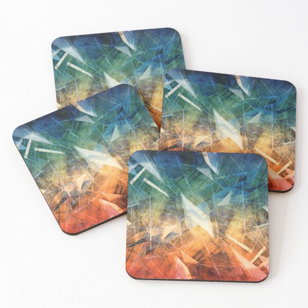 Item preview, Colorful Broken Glass and Mirrors (Modern Abstract Art - Shattered Pieces Pattern) designed and sold by SassyClassyMe.