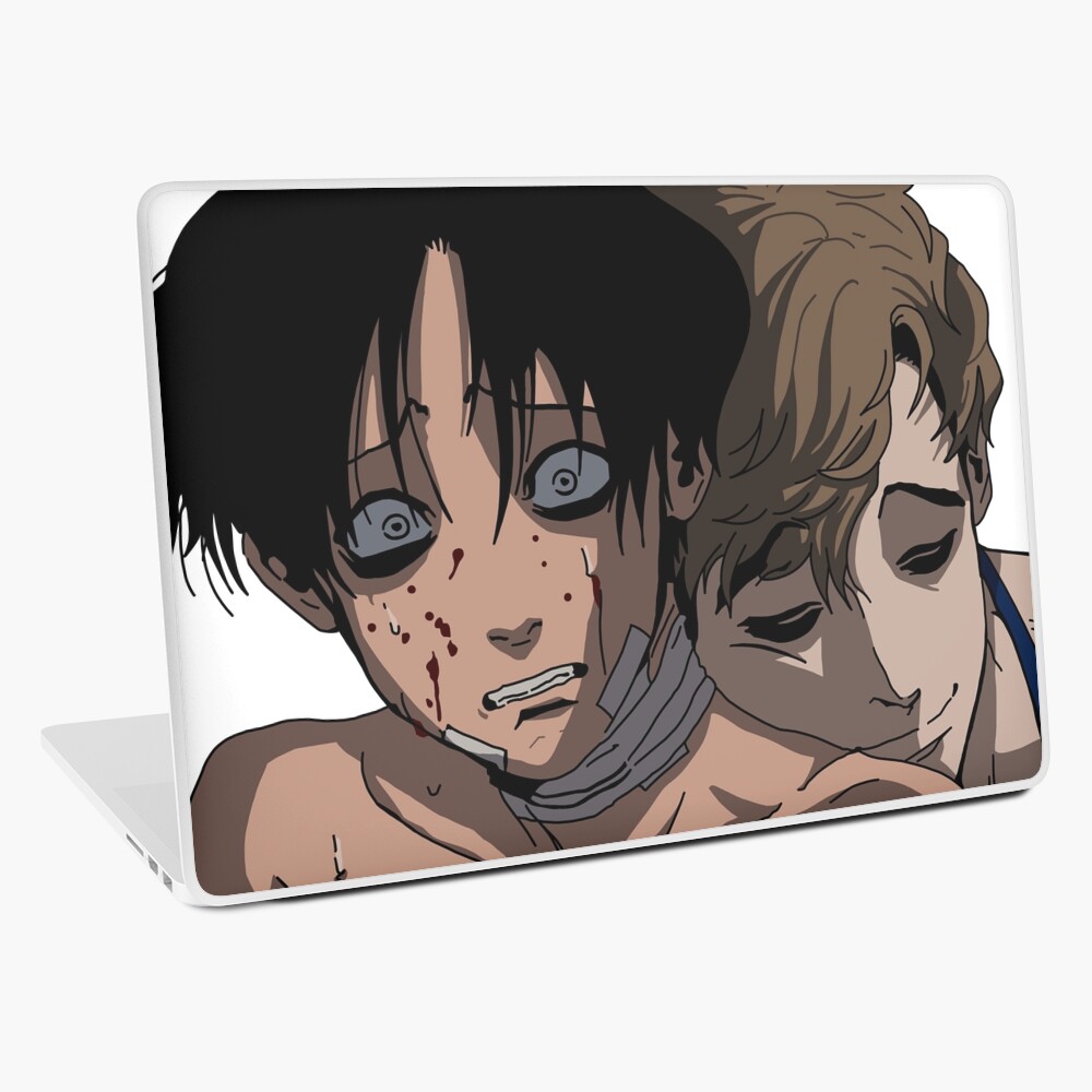 Killing Stalking - Sangwoo I'm Not Gay  Laptop Skin for Sale by