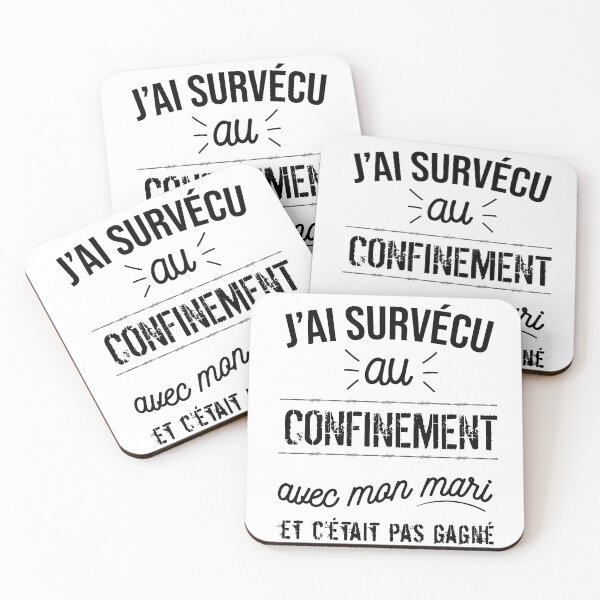Item preview, I survived confinement with my husband designed and sold by Catcrea.