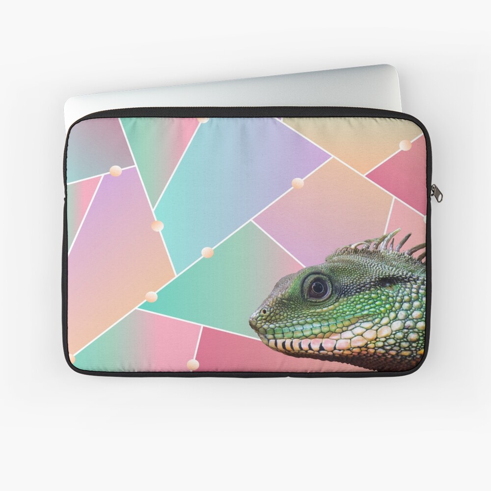 Geometric Pattern Chinese Water Dragon Laptop Sleeve