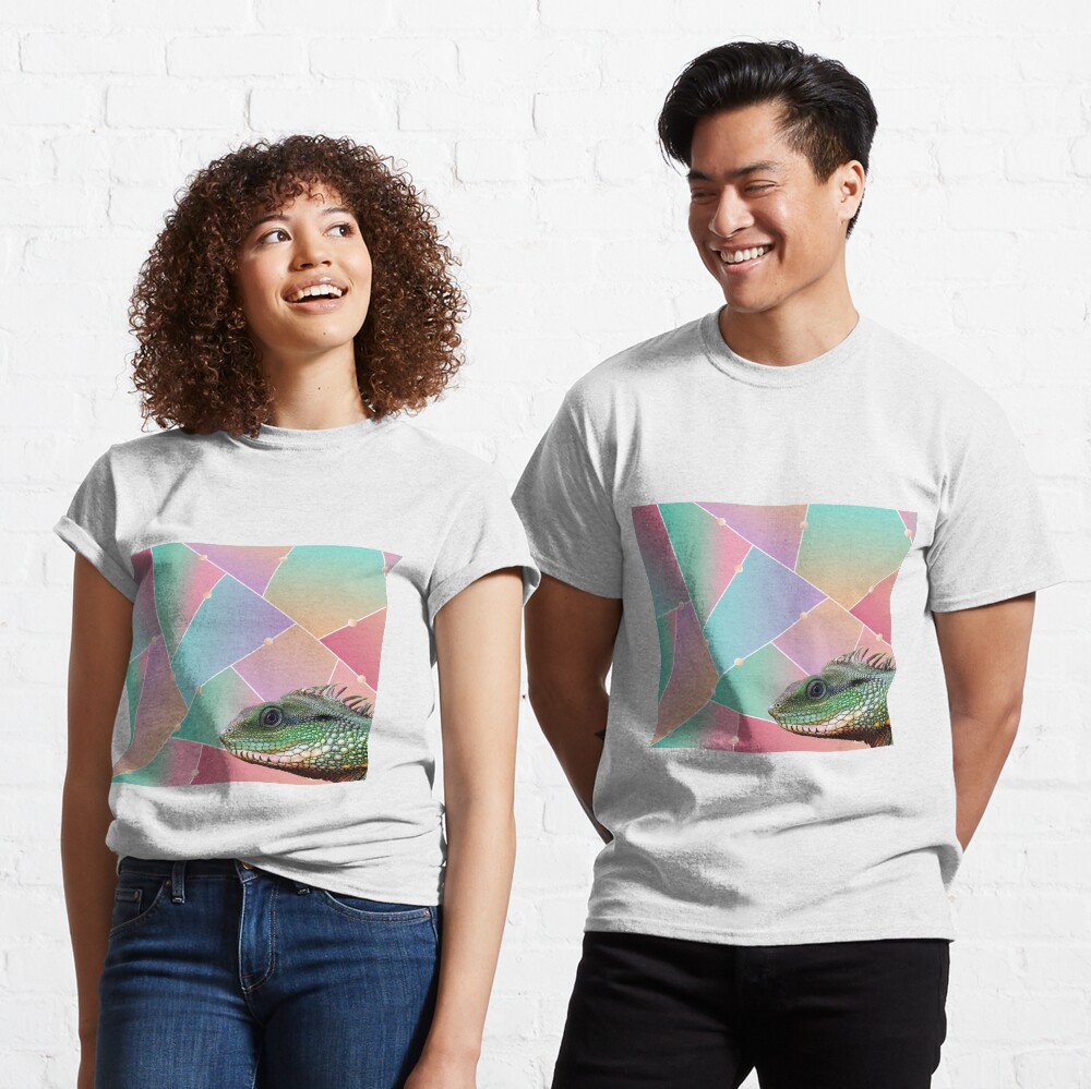 Geometric Pattern Chinese Water Dragon Classic T-Shirt