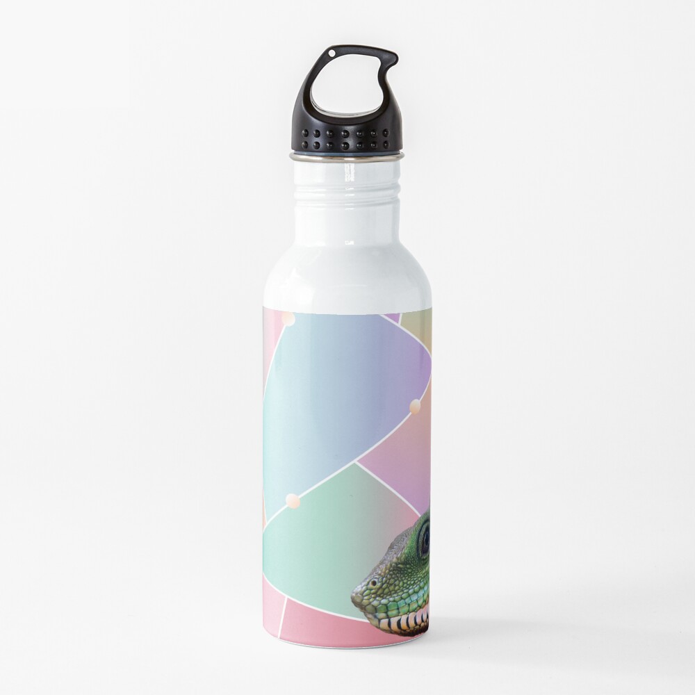 Geometric Pattern Chinese Water Dragon Water Bottle