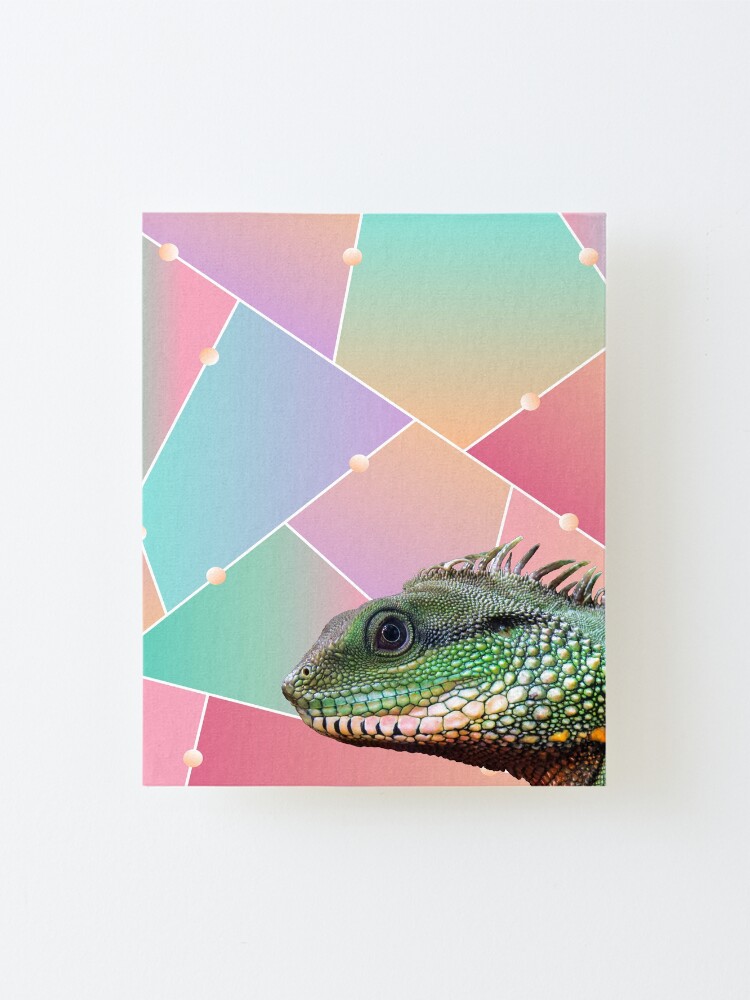 Alternate view of Geometric Pattern Chinese Water Dragon Mounted Print