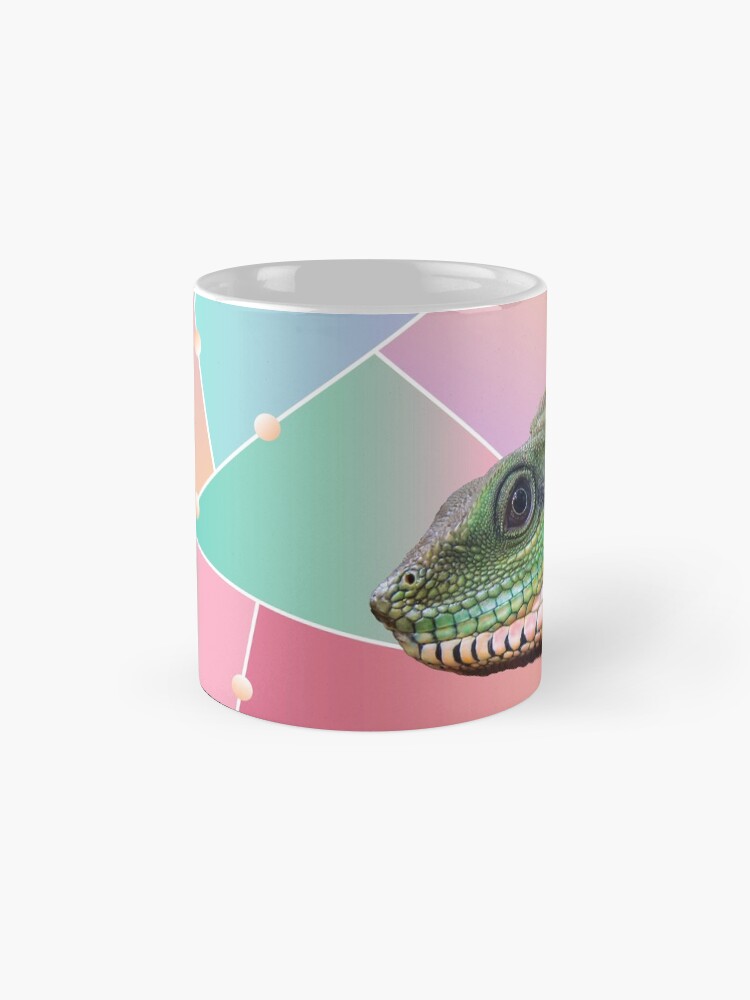 Alternate view of Geometric Pattern Chinese Water Dragon Mug