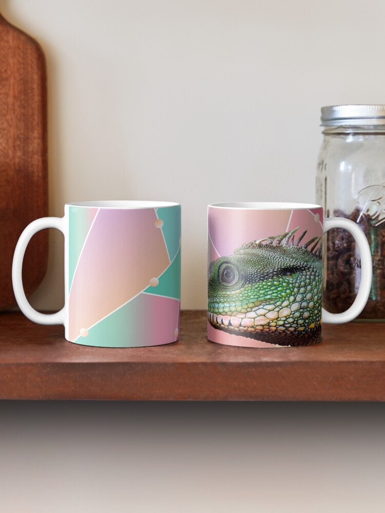 Alternate view of Geometric Pattern Chinese Water Dragon Mug
