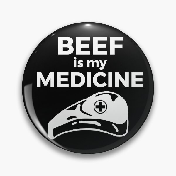 Item preview, Beef is my medicine black and white designed and sold by PurrfectCorner.
