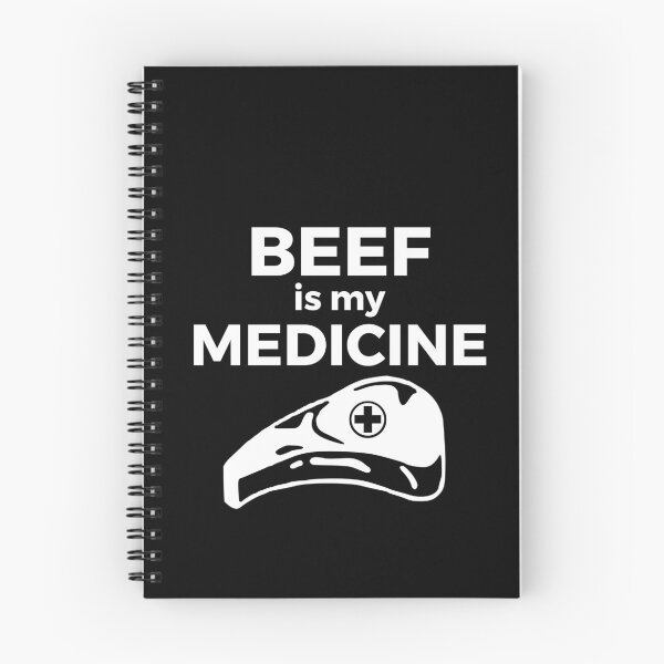 Item preview, Beef is my medicine black and white designed and sold by PurrfectCorner.