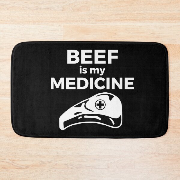 Item preview, Beef is my medicine black and white designed and sold by PurrfectCorner.