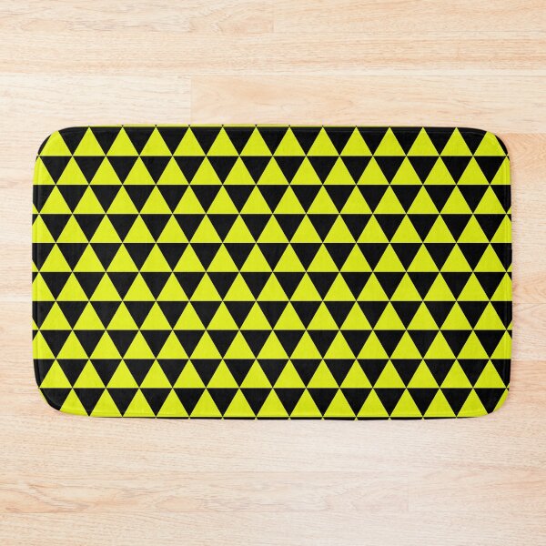 Item preview, Japanese Uroko Geometric Triangle Pattern black and yellow designed and sold by FuugoShop.