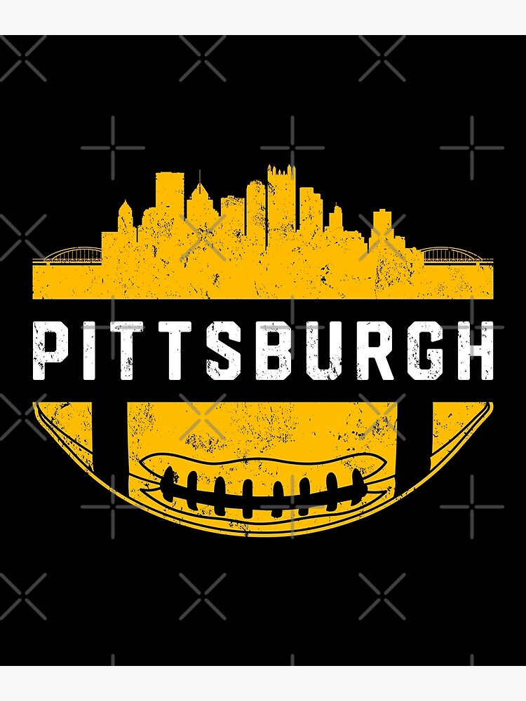 Vintage Pittsburgh Retro Steelers Football Team Pennsylvania Skyline Sport  Lover Gift For Fan Poster for Sale by BransonArt