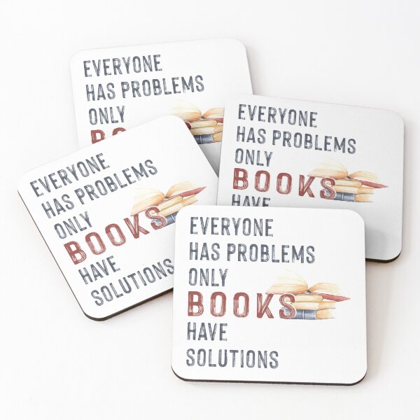 Item preview, Everyone Has Problems Only Books Have Solutions designed and sold by SmartStyle.