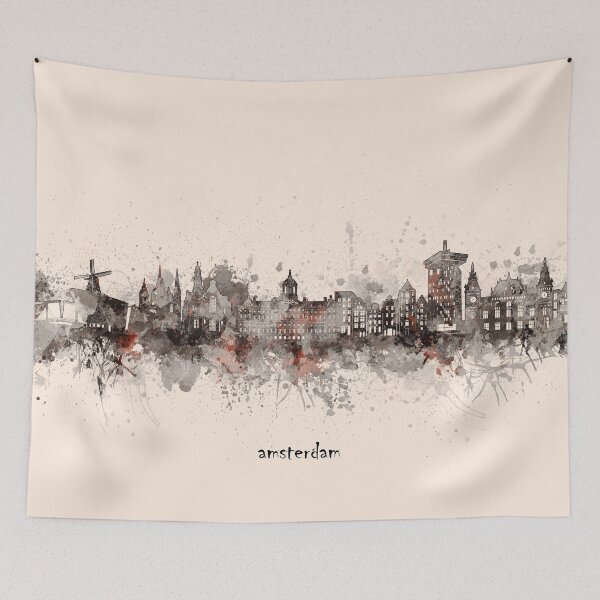 Item preview, amsterdam skyline designed and sold by BekimART2.