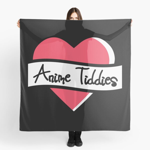 Cute Kawaii Anime Tiddies Heart Scarf
