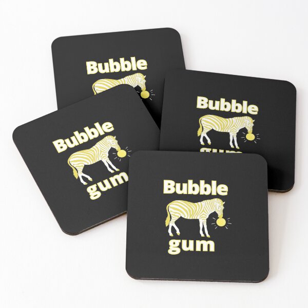 Item preview, Zebra bubble gum, blowing a yellow bubble designed and sold by VondasCreations.